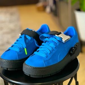 Puma Platform Buckle Sneakers - Royal Blue